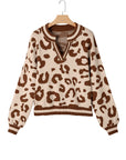 June Printed Knit Casual Sweater