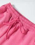 Textured Top and Pants Set