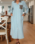 Savannah Contrast Patchwork Long Shirt