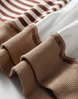 Zyla Contrast Stitching Oversize Sweatshirt