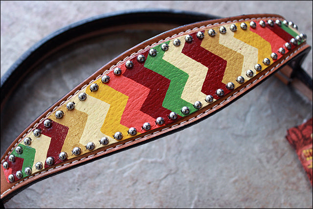 HILASON Western Horse Headstall Breast Collar Set Tack American Leather| Headstall Bridle for Horses Western | Horse Headstall Bridle | Western Headstalls Bridle for Horses