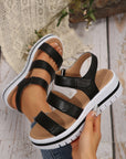 Marley Pu Leather Platform Sandals