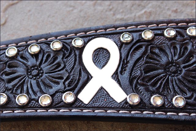 Hilason Western Horse Headstall &amp; Breast Collar American Leather Black