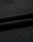 Solid Ribbed Knit Textured Round Neck Top