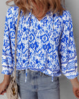 Anne 4 Sleeve Tied Blouse