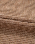 Solid Corduroy Button-Up Long Sleeve Jacket