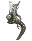 Pro Series 8" Stainless Steel Flat Shank Bit with 5" SI Square Port Mouth with Copper Inlay
