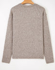 Polka Dot Drop Shoulder Sweater