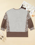 Camila Block Patchwork Dolman PLUS Sweatshirt