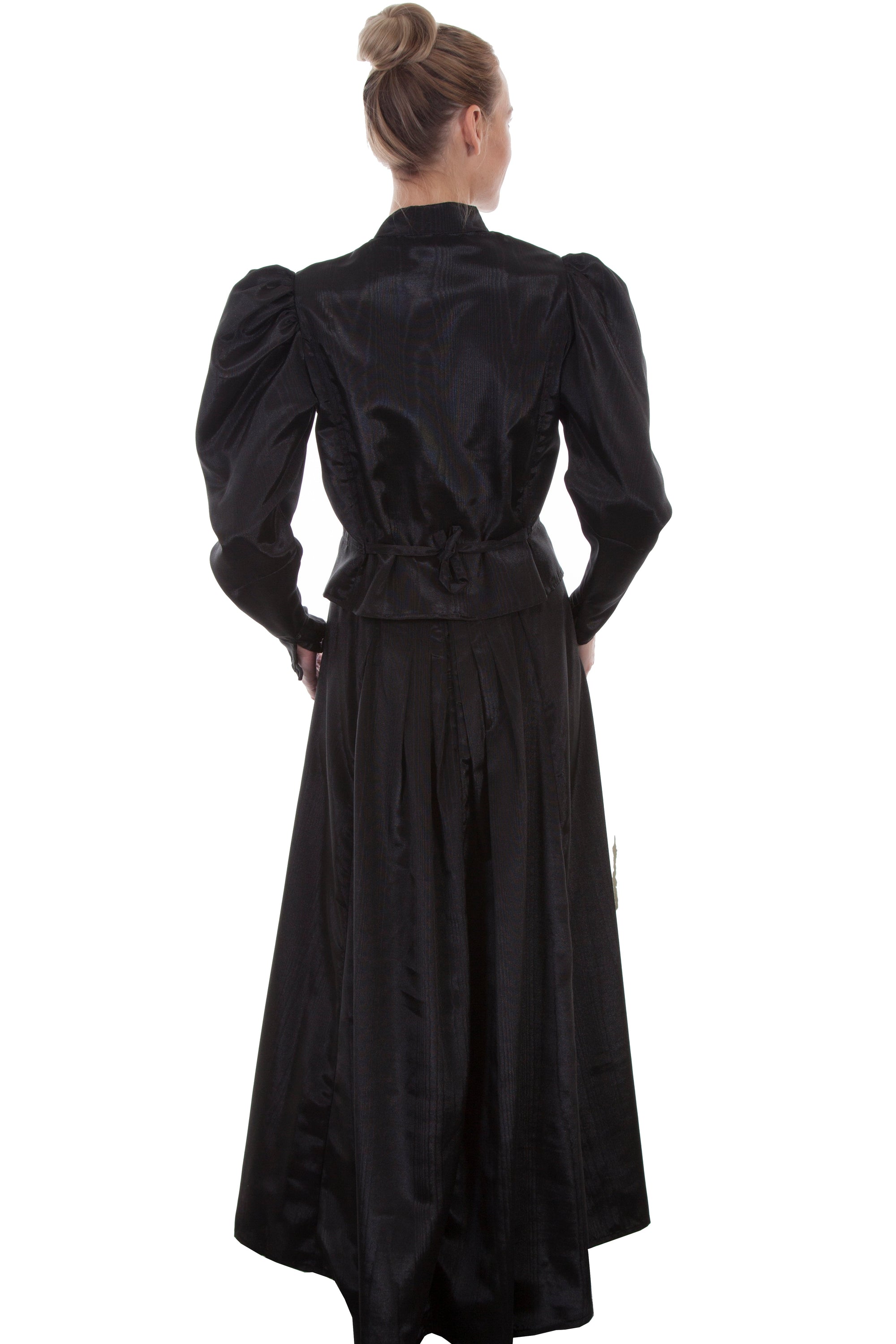 Moire Tie Back Blouse - 738809