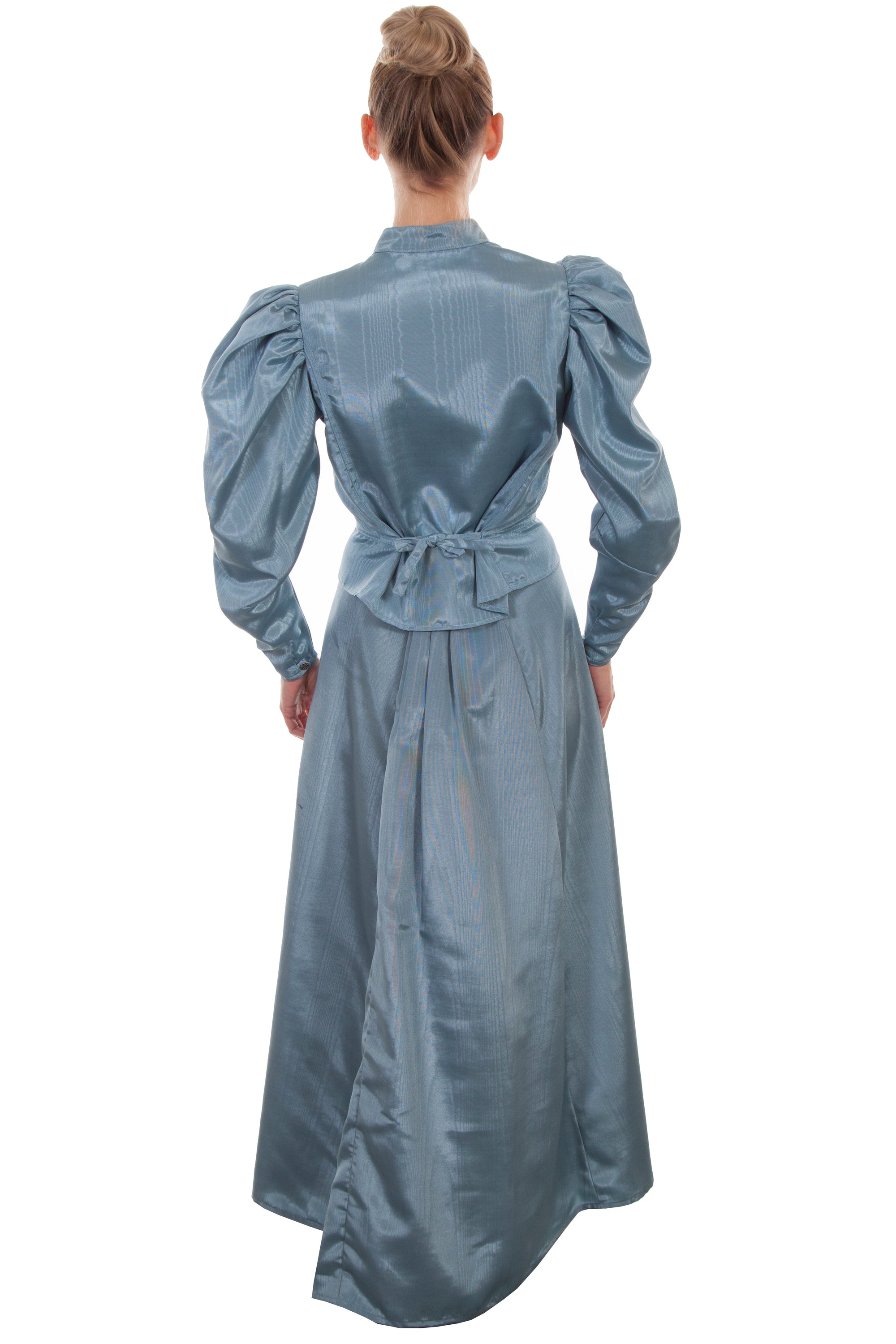 Moire Tie Back Blouse - 738809