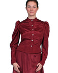 Moire Tie Back Blouse - 738809