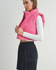 Crop Puffer Vest
