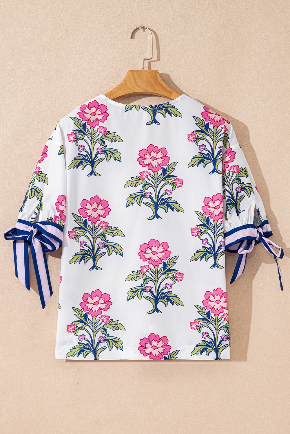 Mae Knot Bubble Sleeve Blouse