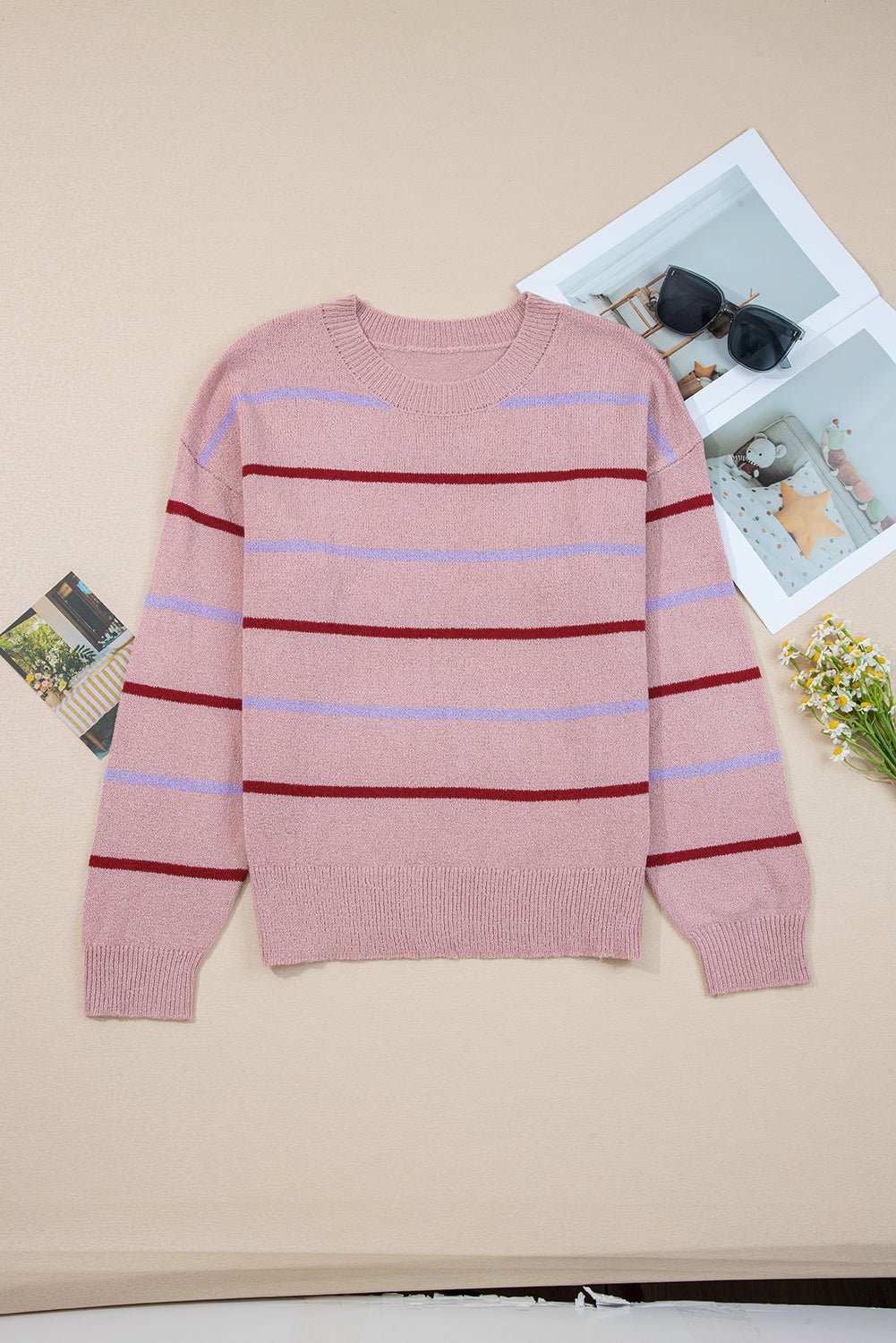 Amyra Edge Drop Shoulder Sweater