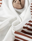 Zyla Contrast Stitching Oversize Sweatshirt