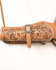 40 In Hilason Western Right Hand Gun Holster Rig 44/45 Cal Leather Cowboy