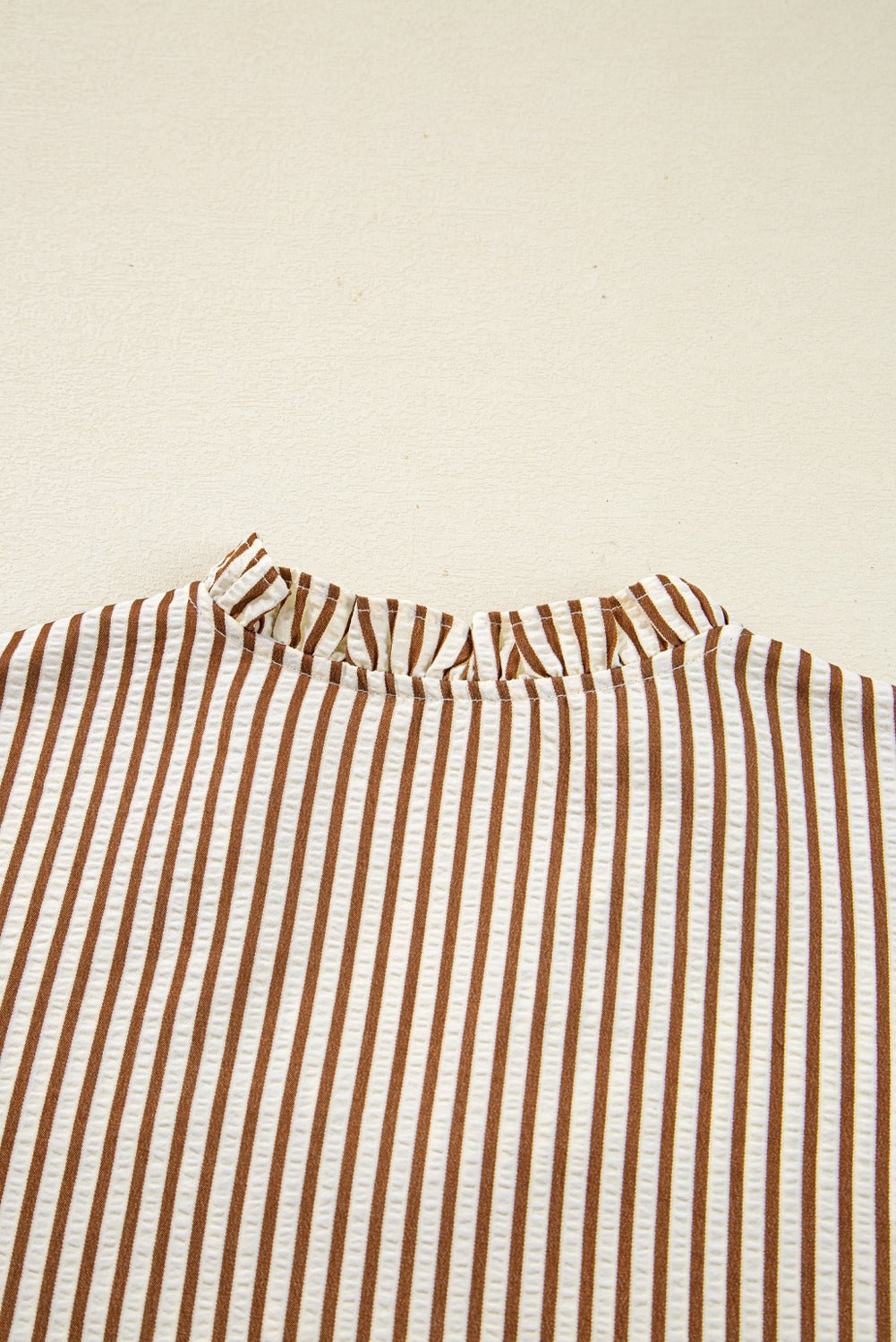 Blair Tied Cuffs Seersucker Blouse