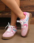 Mila Lace Up Flat Shoes