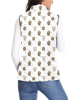 Baha Ranch Cactus and Highland Cow Puffy Vest