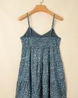 Floral Knot Spaghetti Straps Flared Dress