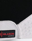 Western Wool Felt Horse Saddle Pad W/ White Alligator Print Leather