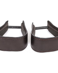 Hilason Western Saddle Dark Brown Leather Covered Horse Saddle Stirrups