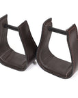 Hilason Western Saddle Dark Brown Leather Covered Horse Saddle Stirrups