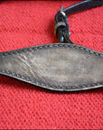 HILASON Western Horse Headstall Breast Collar Set Tack Genuine American Leather Plain Rough Out Dark Brown