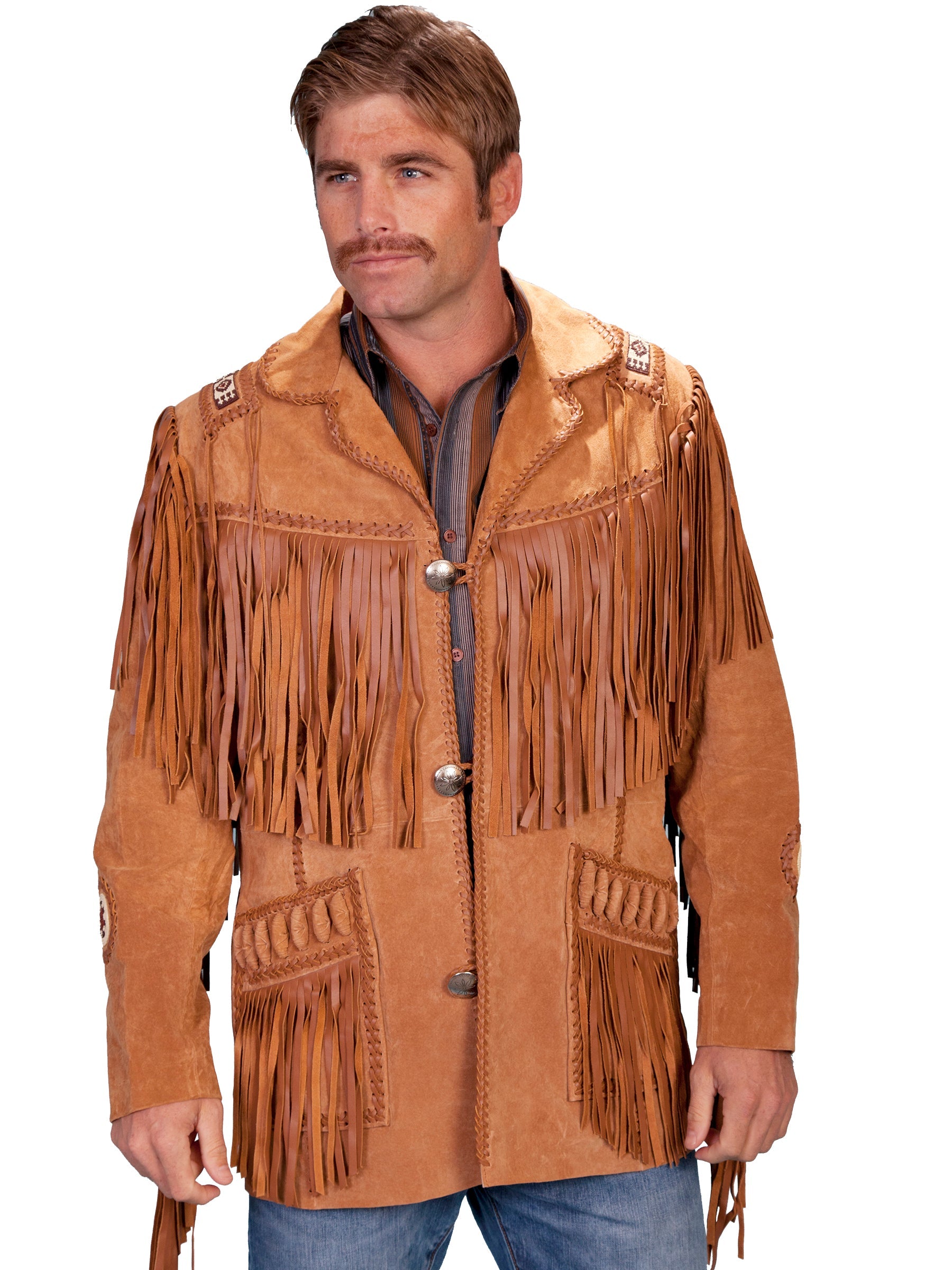 Hand Laced Bead Trim Coat - 758