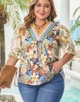 Alayna Woven Half Sleeve PLUS Blouse