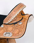 Child Treeless Horse Saddle Western American Leather Barrel Hilason