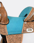 Hilason Western Horse Saddle Treeless Trail Barrel Leather