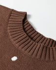 Polka Dot Bubble Short Sleeve Sweater