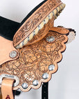 Flex Tree Western Horse Saddle American Leather Trail Barrel By Hilason