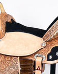 Hilason Flex Tree Western Horse Saddle American Leather Trail Barrel