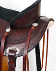HILASON Western Horse Saddle American Leather Flex Tree Trail & Pleasure Chocolate Brown