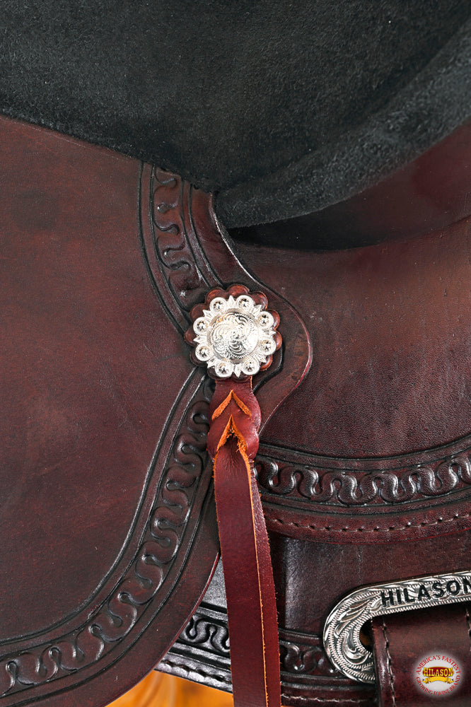 HILASON Western Horse Saddle American Leather Flex Tree Trail &amp; Pleasure Chocolate Brown