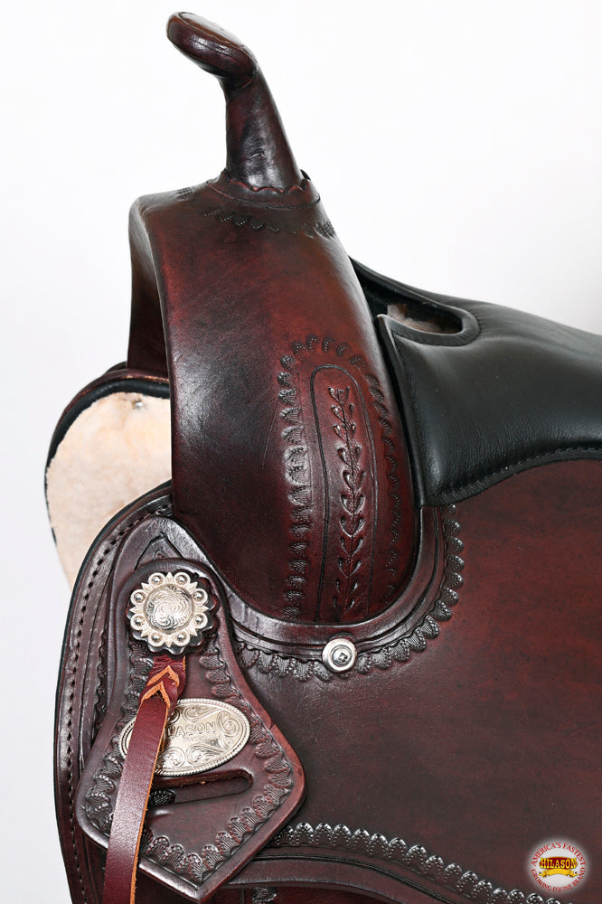 HILASON Western Horse Saddle American Leather Flex Tree Trail &amp; Pleasure Chocolate Brown