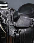 Western Horse Saddle American Leather Wade Ranch Roping Black Hilason