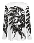Baha Ranch Western Print Long Sleeve top