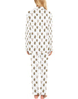Cactus and Highland Cow Women's Western Pajama Set