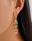 Ariya Heart Pendant Christmas Earrings