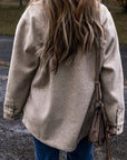 Sadie Flap Pockets Buttoned Shacket