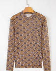 Game Day Sheer Mesh Long Sleeve Top