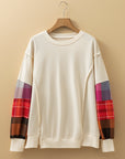 Anika Seam Patchwork top Long Sleeve Top