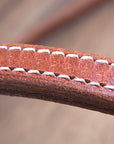 3/4" Hilason Hermann Oak Harness Leather Laced Cheeks Horse Browband Headstall