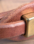 3/4' Hilason Hermann Oak Leather Quick Change Cheeks Horse Browband Headstall