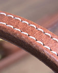 3/4' Hilason Hermann Oak Leather Quick Change Cheeks Horse Browband Headstall
