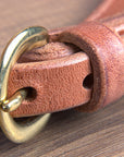 3/4" Hilltop Hermann Oak Harness Leather Snap Cheeks Horse Browband Headstall